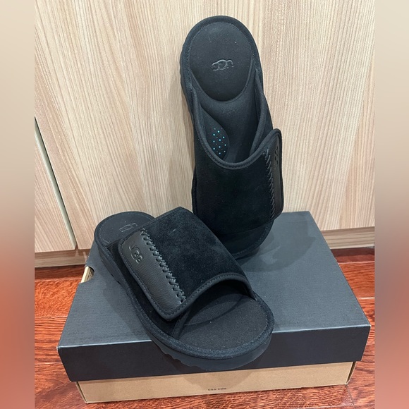 BINB UGG Men Sandals Goldencoast Slide Slippers Black - Picture 7 of 11